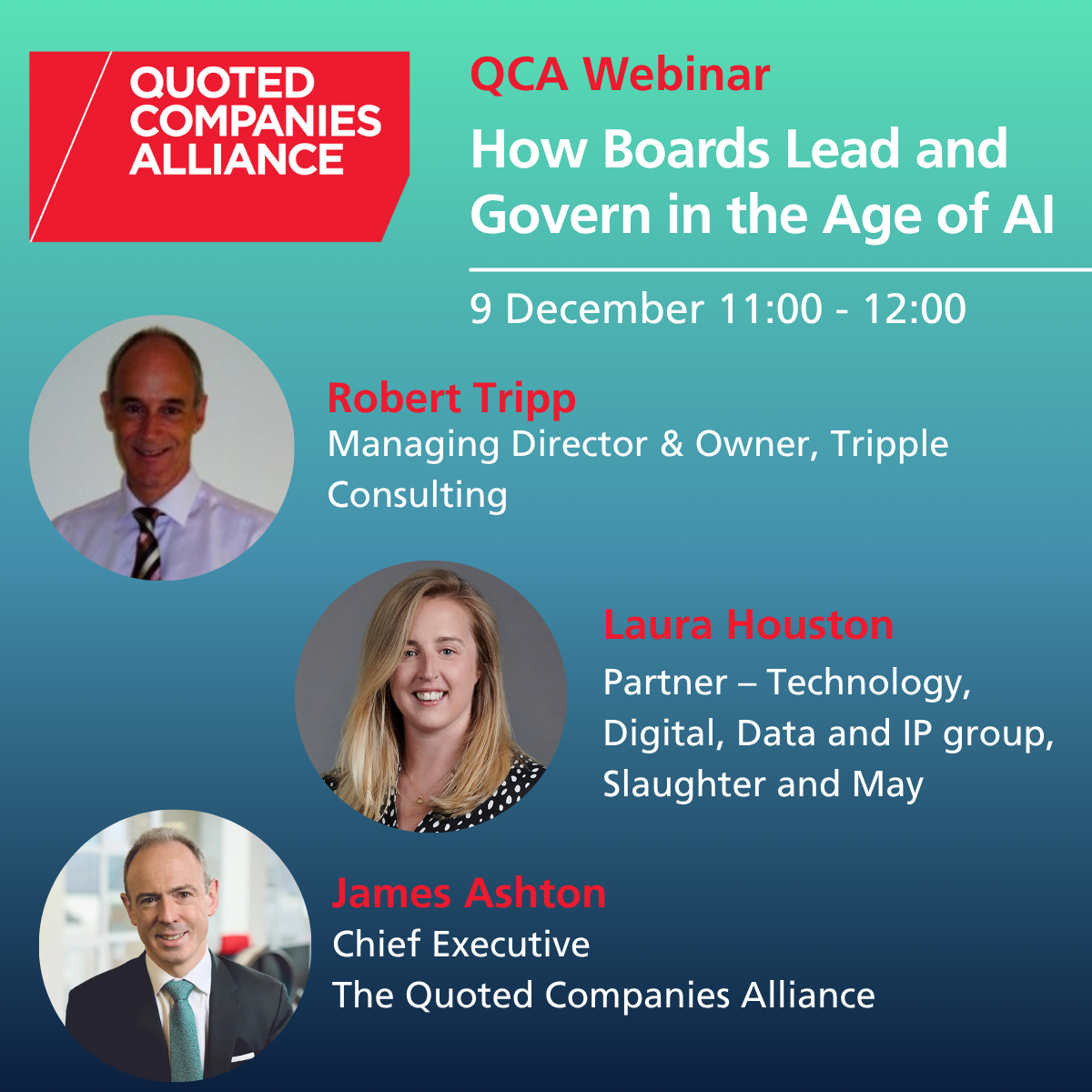 QCA Webinar "How Boards Lead and Govern in the Age of AI"